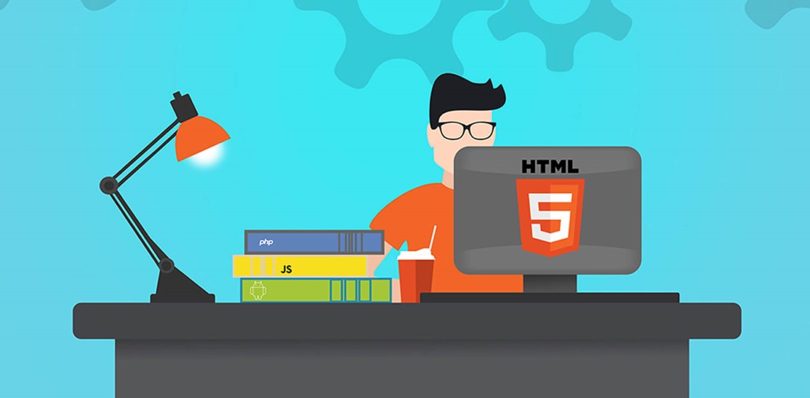 Верстальщик работает с HTML, PHP и Javascript