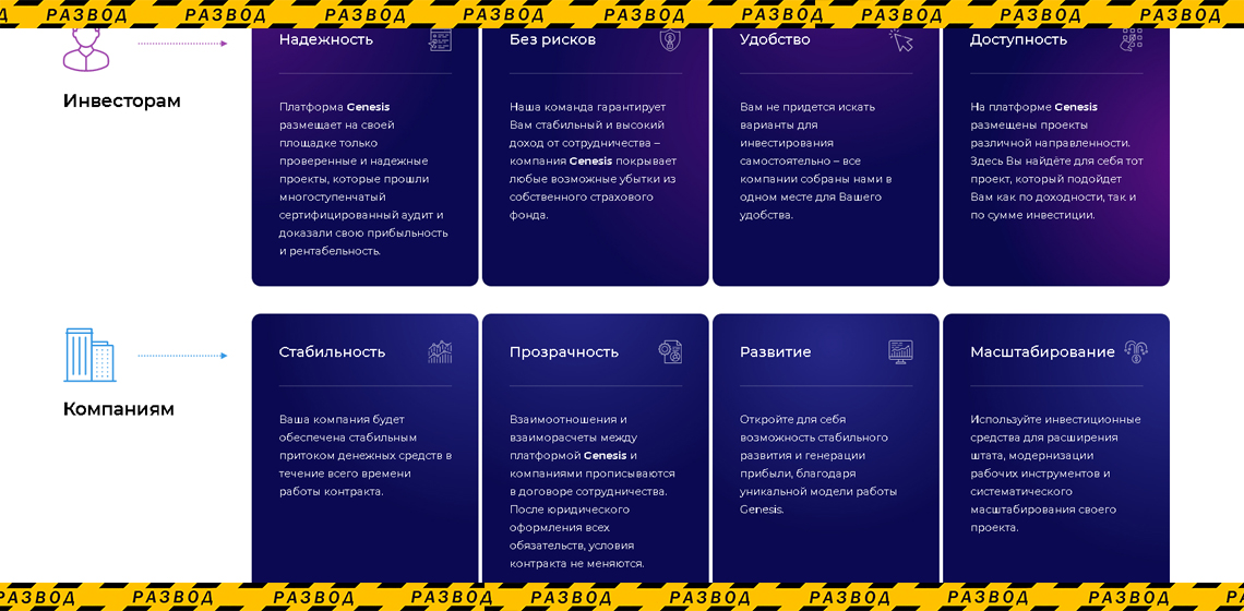 Обещание клиентам от Genesis