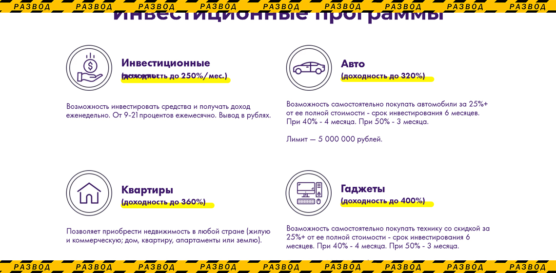 Инвестиционные программы