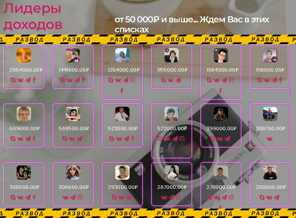 липовая доходность участников
