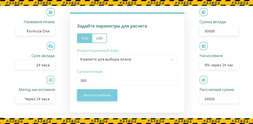 Расчет прибыли