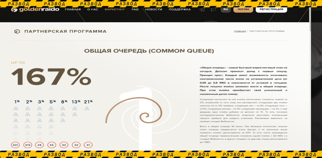 golden raido заработок