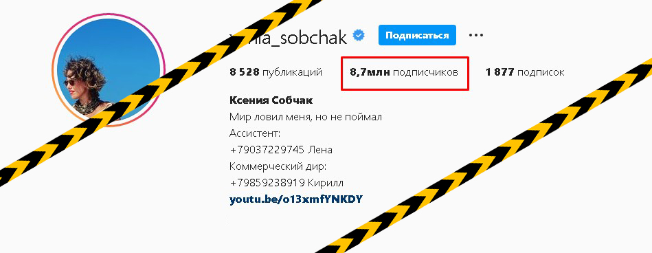 подписки собчак инстаграм